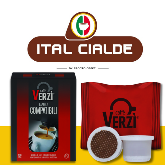 Caffè Verzì Aroma Intenso 100 Capsule Gimoka/Domo/Kelly/Martello/Cuorespresso