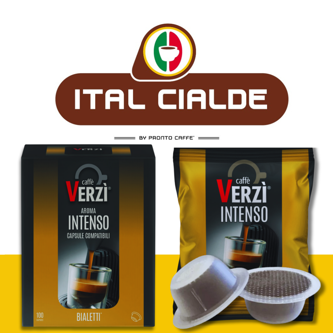 Caffè Verzì Aroma Intenso 100 Capsule Compatibili Bialetti